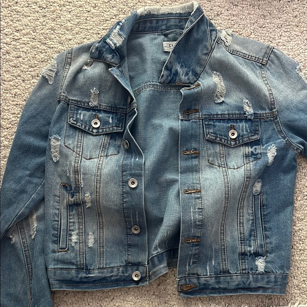 Distressed Denim Jacket
